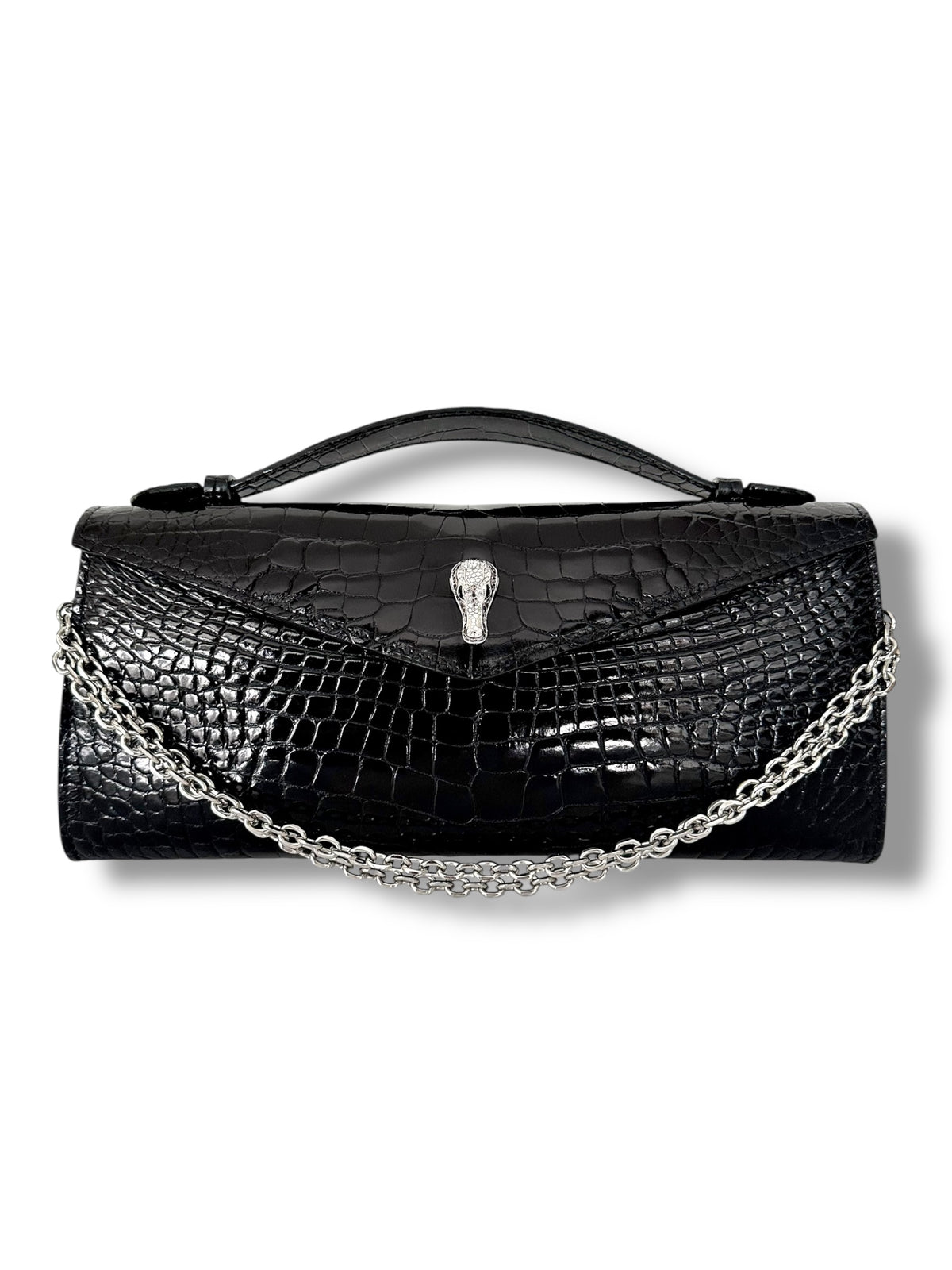 The Alligator Sovereign - The Minnie Pochette in Black Onyx Alligator