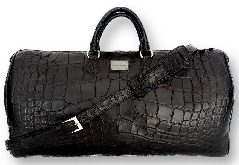 The Bobby Duffel Black Alligator image 0
