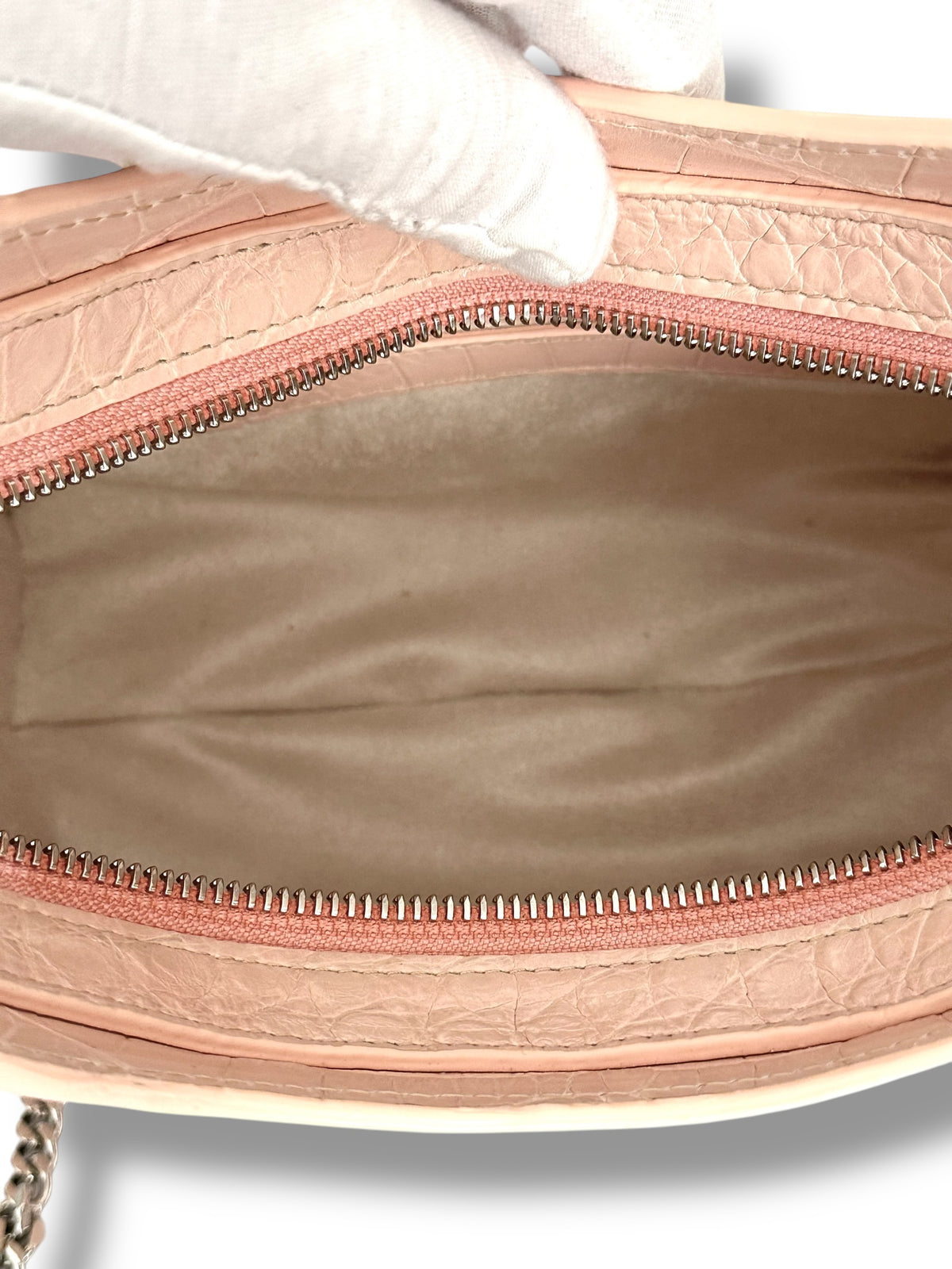 Soft Pink/Nude Alligator - The Blair Hobo image 5