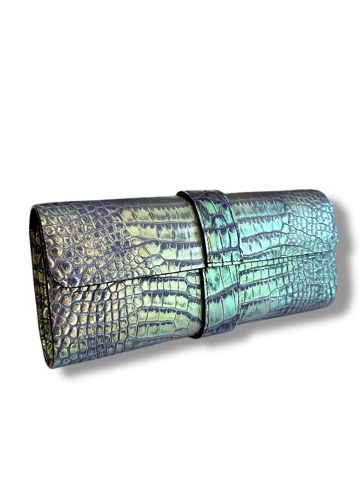 Metallic Dragonfly Alligator - The Valerie Clutch