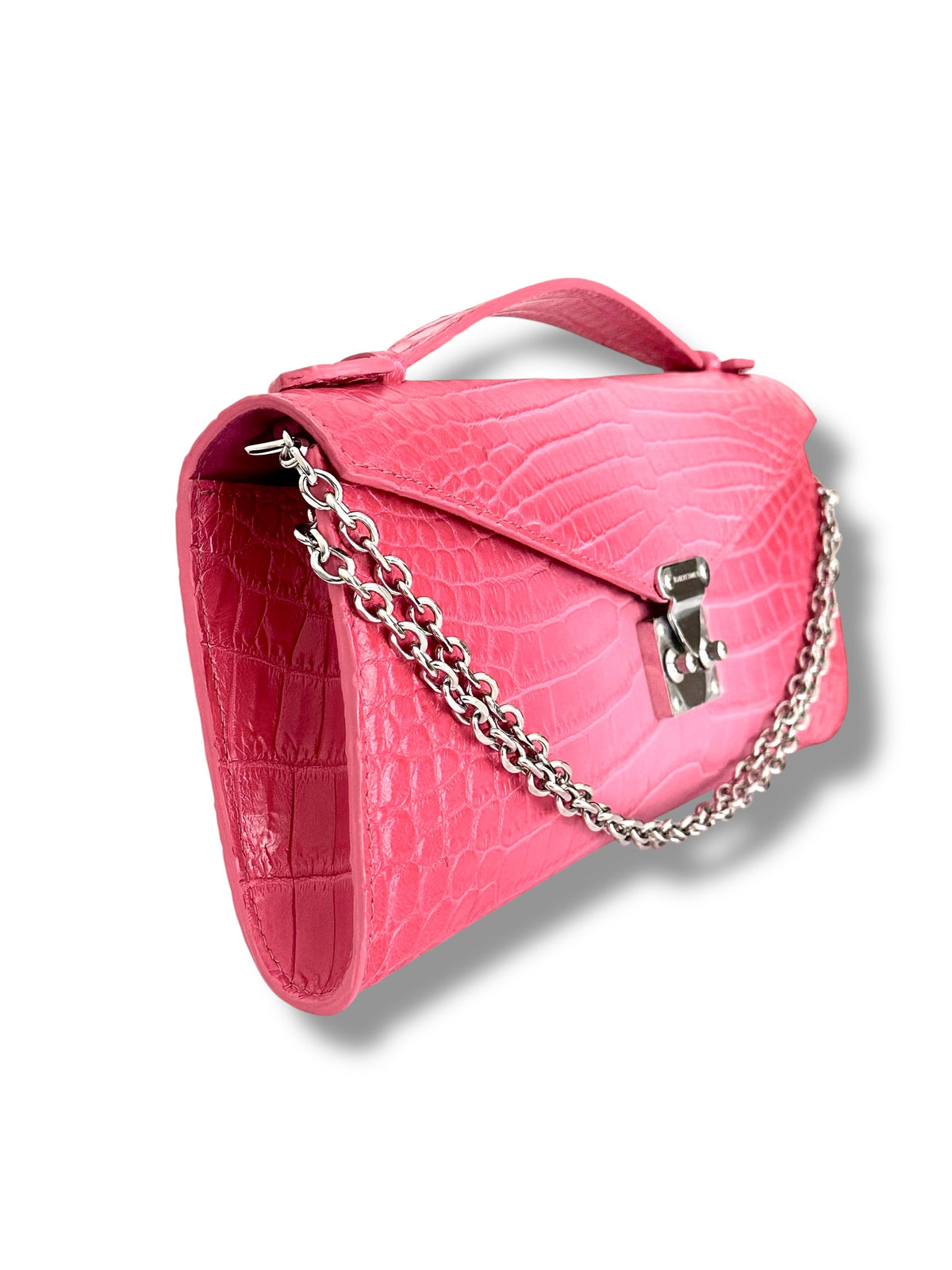 Red and Pink Ombré Alligator - The Minnie Pochette  image 1