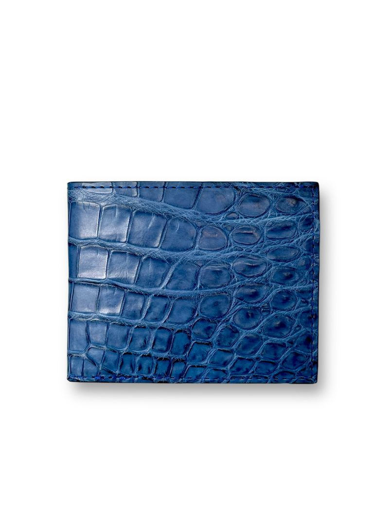 Sapphire Alligator - Bi-Fold Unisex Wallet image 0