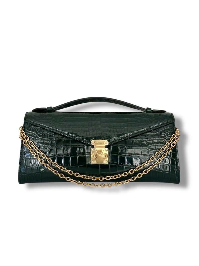 Deep Green Alligator - Minnie Pochette image 0