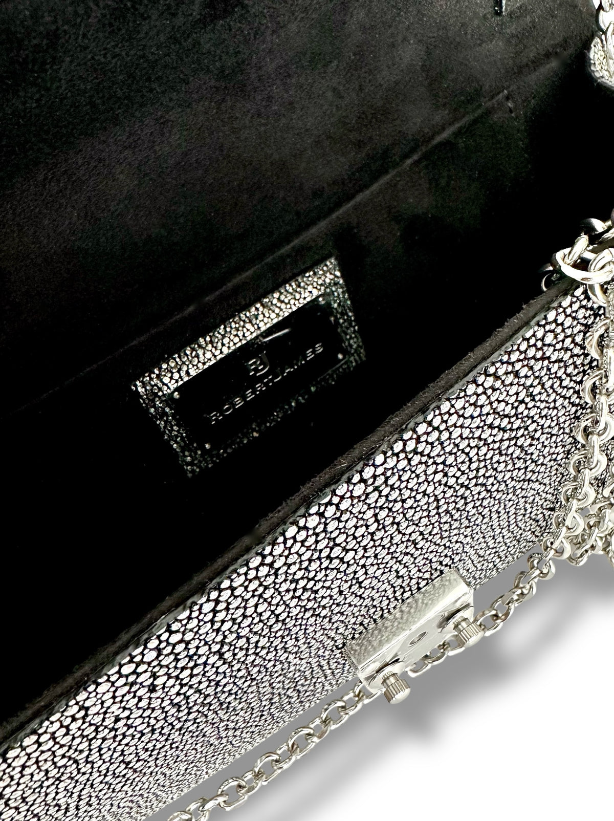 Silver/Aurora Galuchat - Minnie Pochette