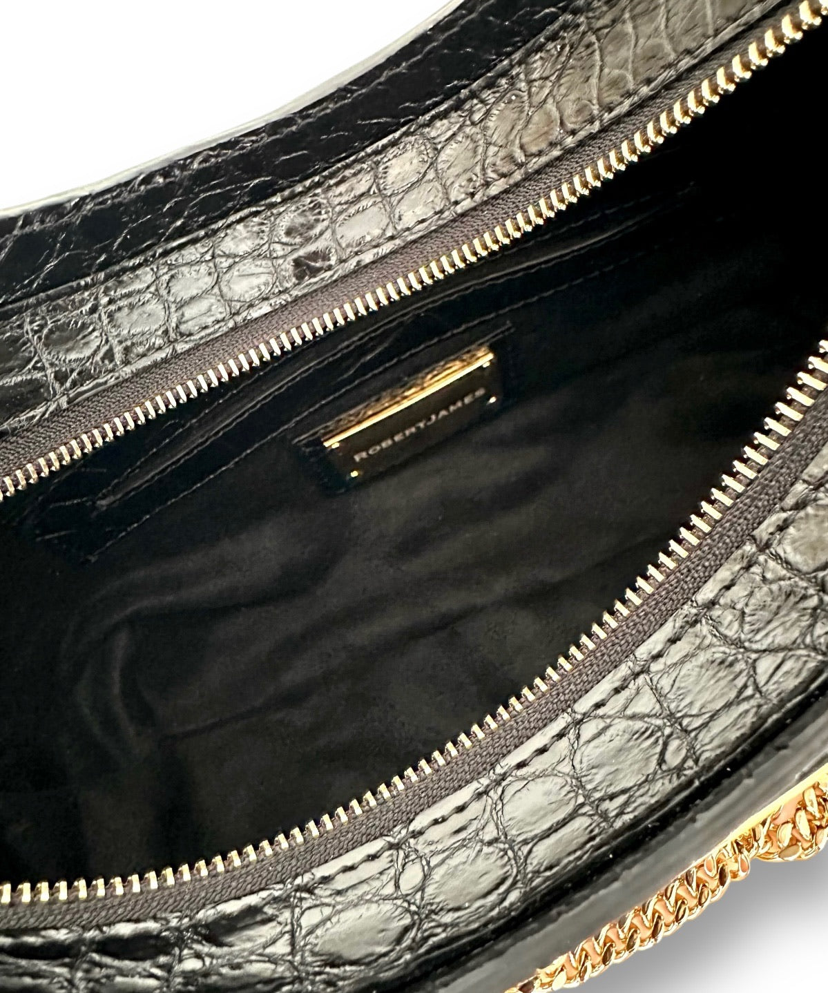 Black Onyx Niloticus Crocodile - Blair Hobo image 4