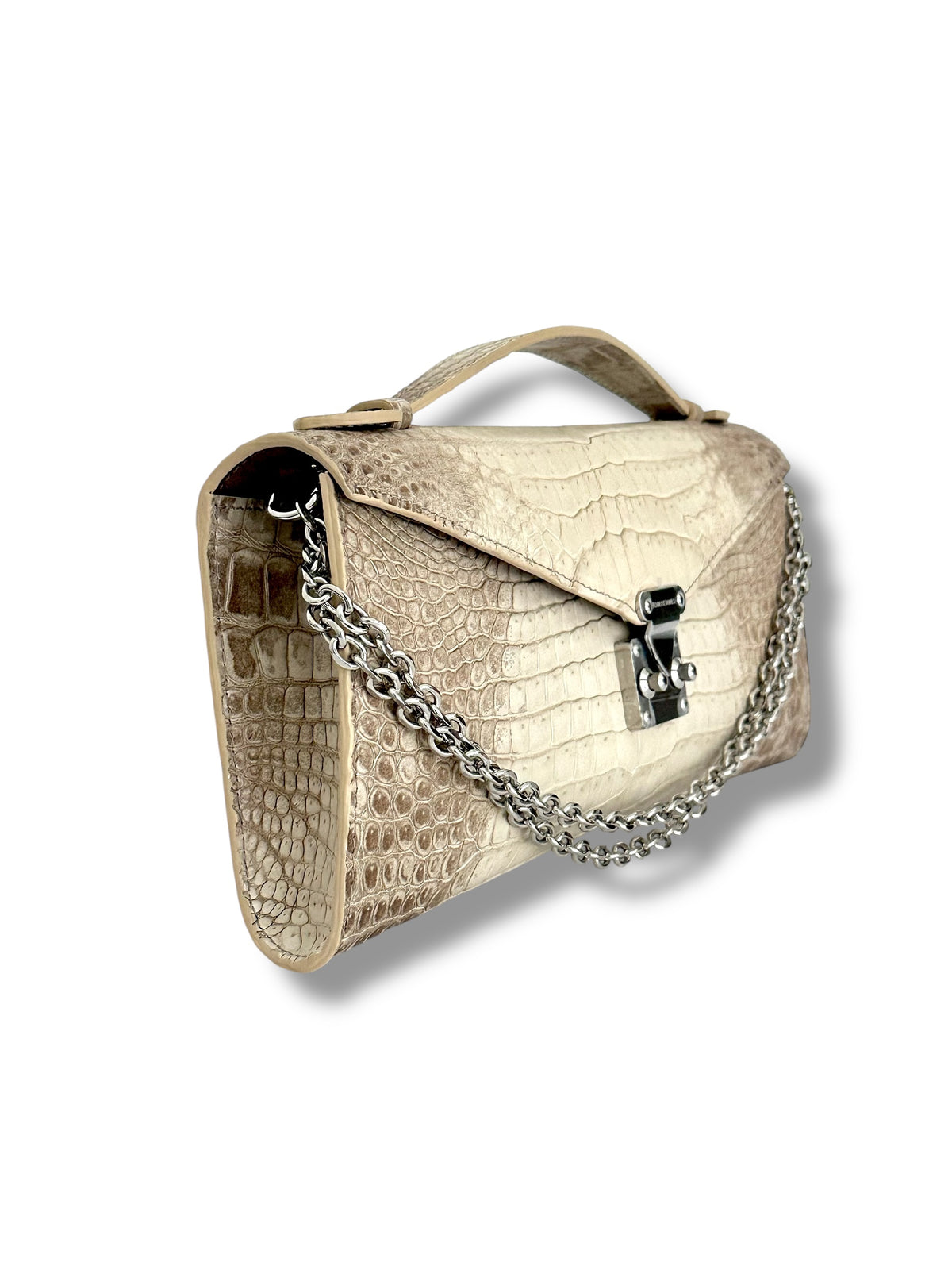 Shades of Taupe Sierra Crocodile - The Minnie Pochette image 1