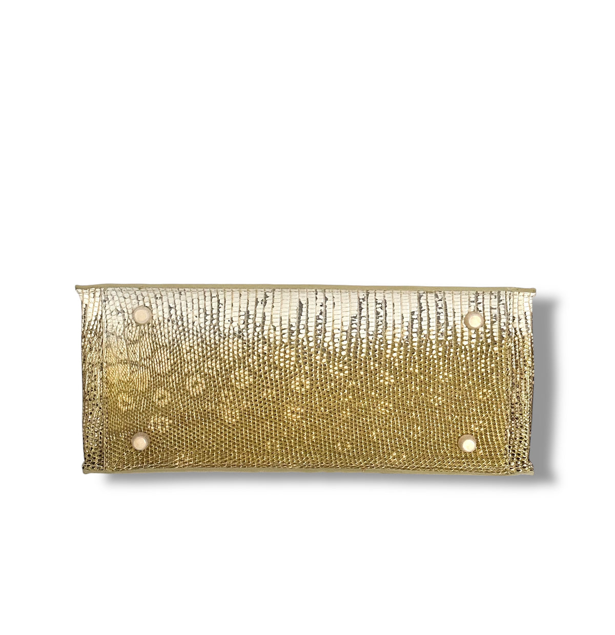 Gold and Cream Ombré Lizard - The Classic Tote image 3