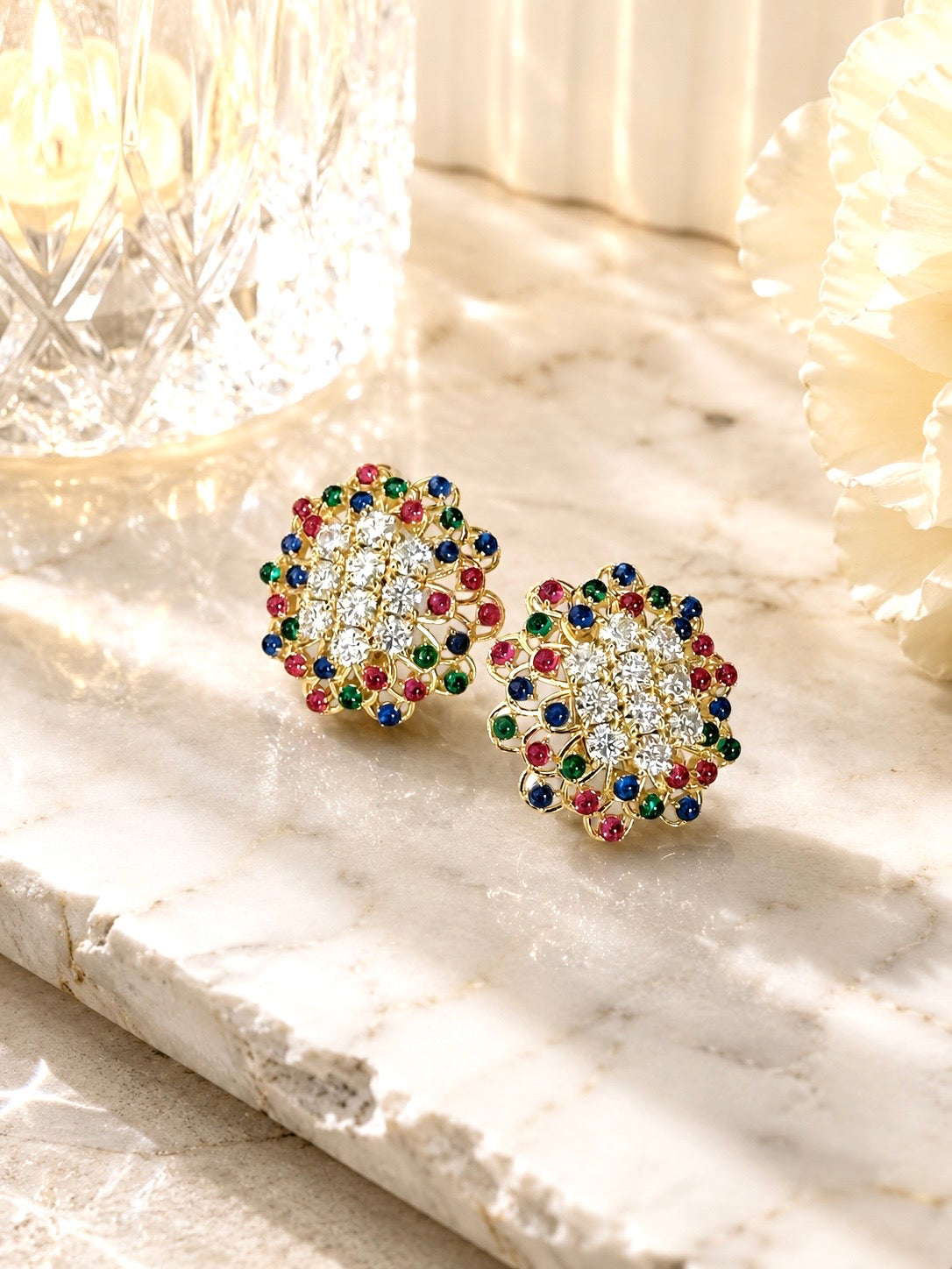 The Constellation Dome Earrings – Jewel Edition