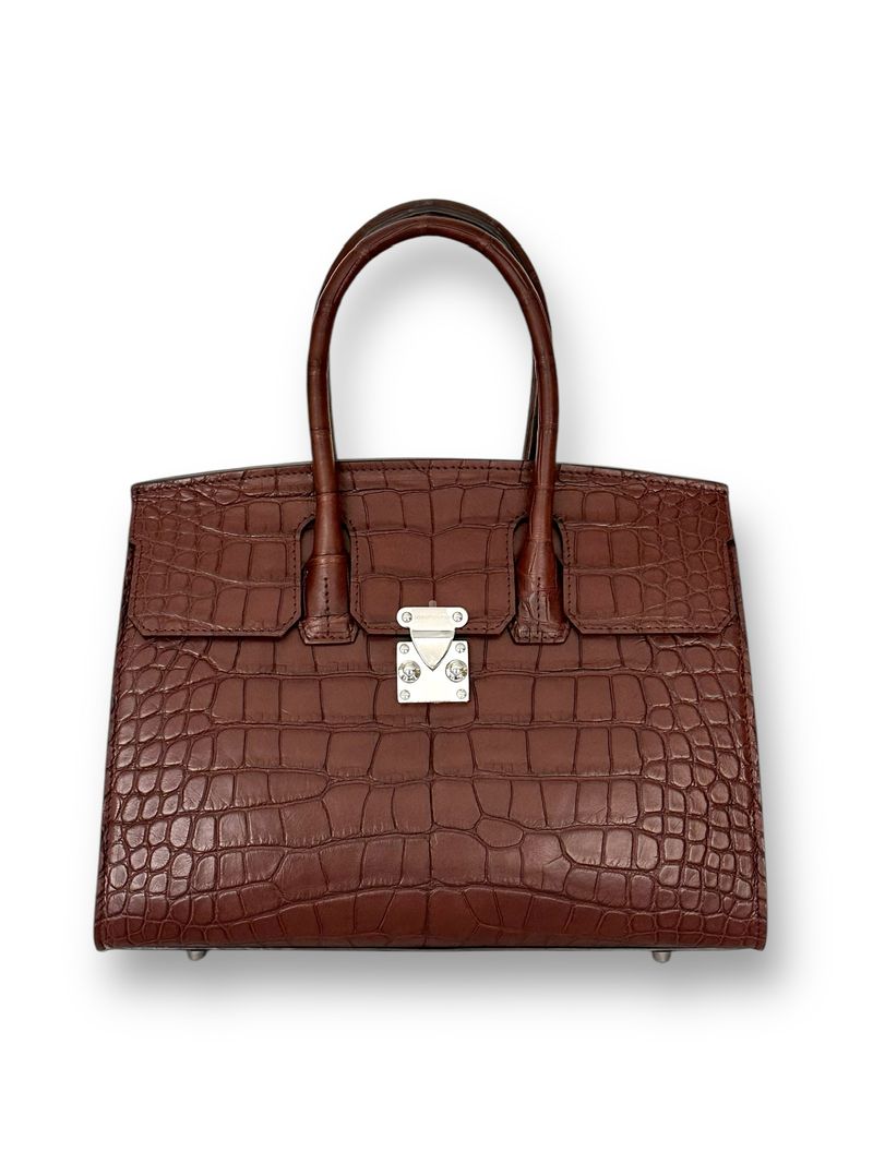 Chocolate Alligator - Wrenley Tote image 0