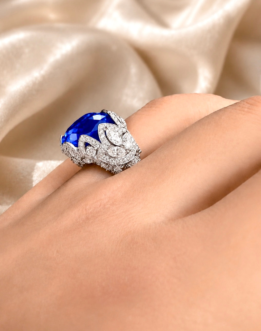 Royal Sapphire Cocktail Ring