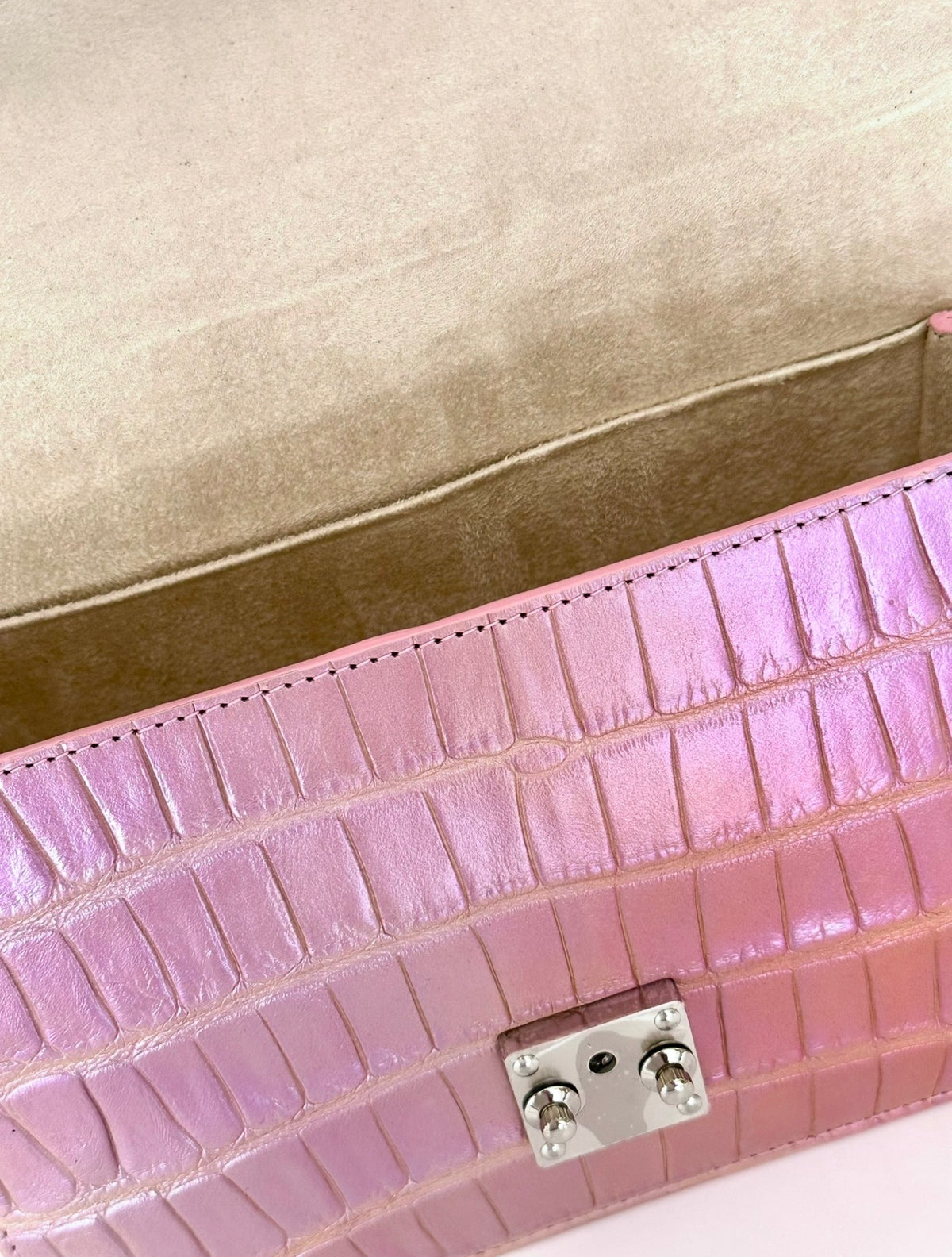Iridescent Lavender Alligator - Hadley Flap image 3