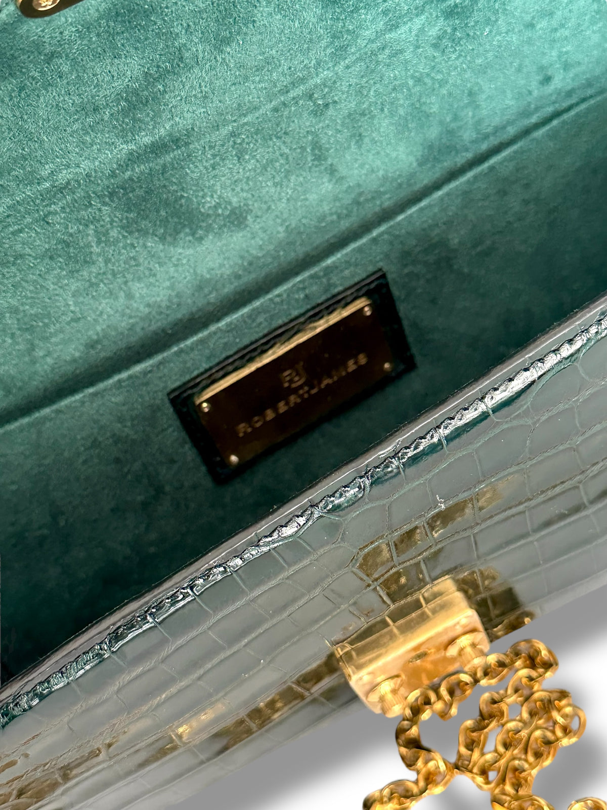 Deep Green Alligator - Minnie Pochette image 3