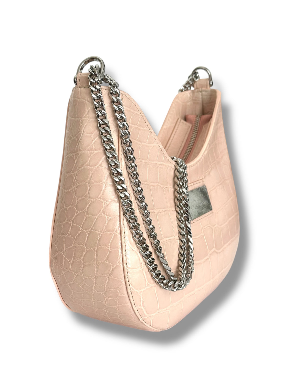 Soft Pink/Nude Alligator - The Blair Hobo image 1