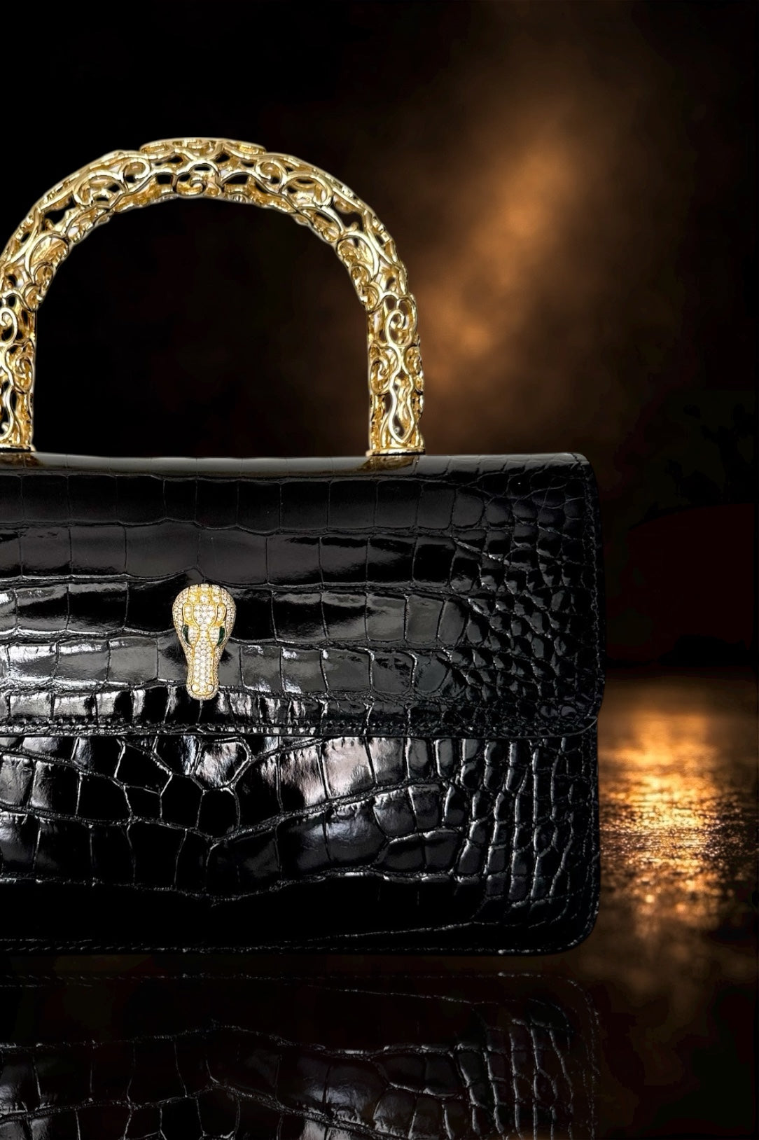 The Alligator Sovereign - The Anka in Black Onyx Alligator