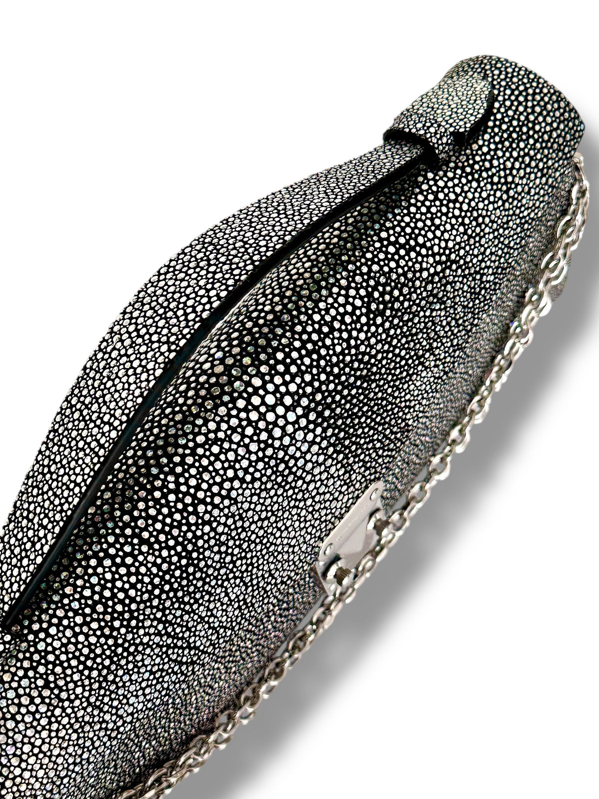 Silver/Aurora Galuchat - Minnie Pochette