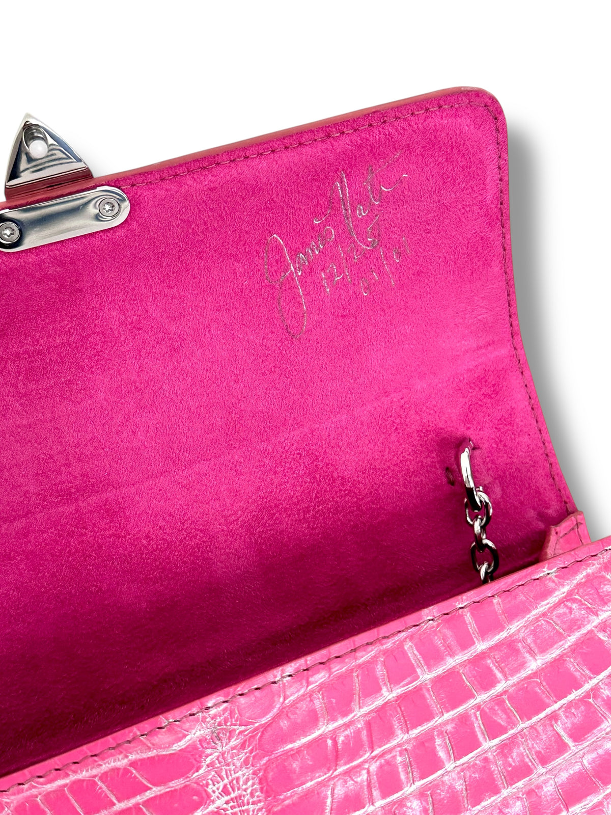 The Gilded Vein Series - The Anka in Fuchsia Alligator, One of One