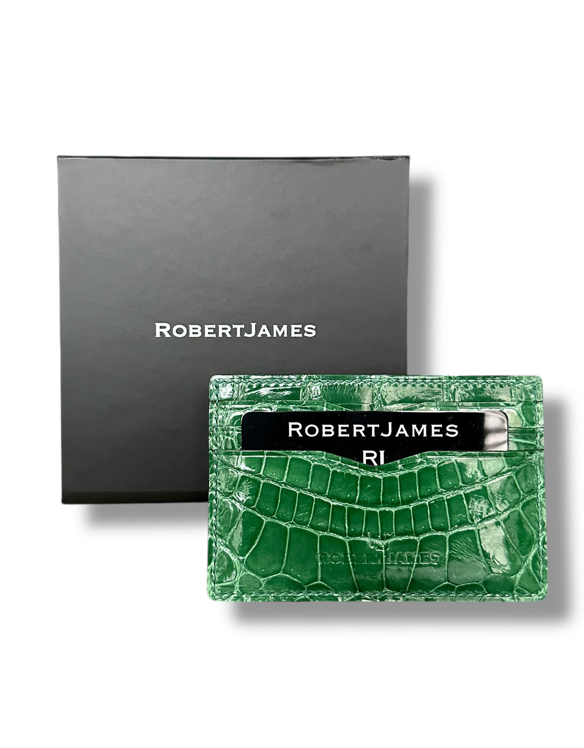 Emerald Green Niloticus Crocodile - Card Holder