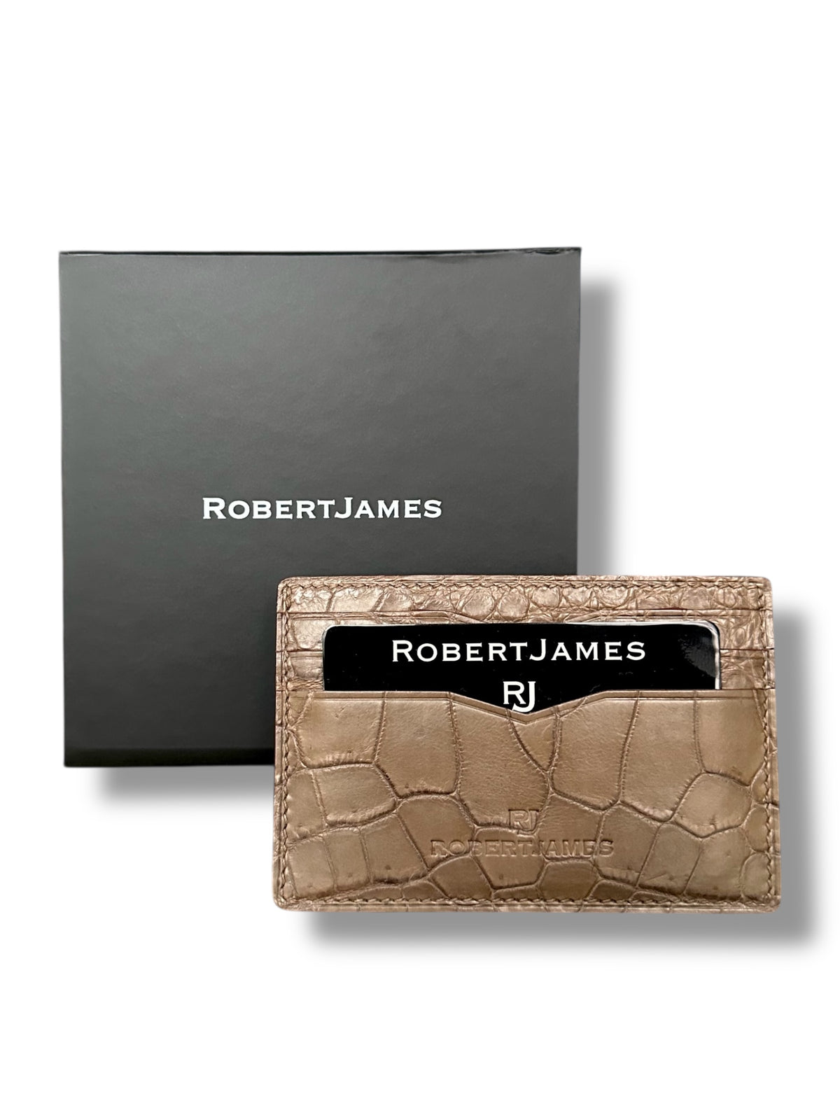 Deep Beige Niloticus Crocodile - Card Holder