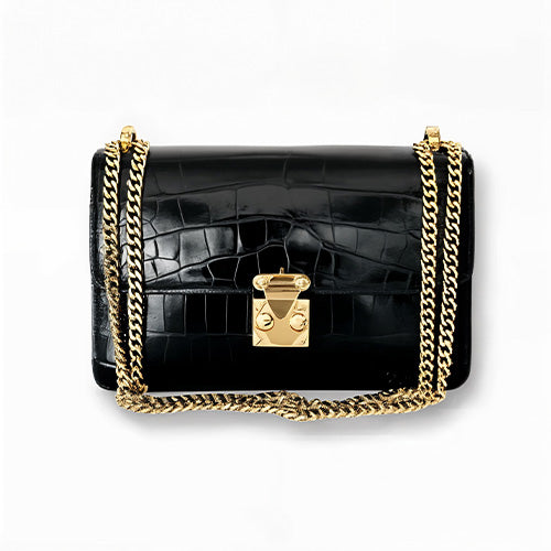 Black Onyx Alligator - Hadley Flap image 0