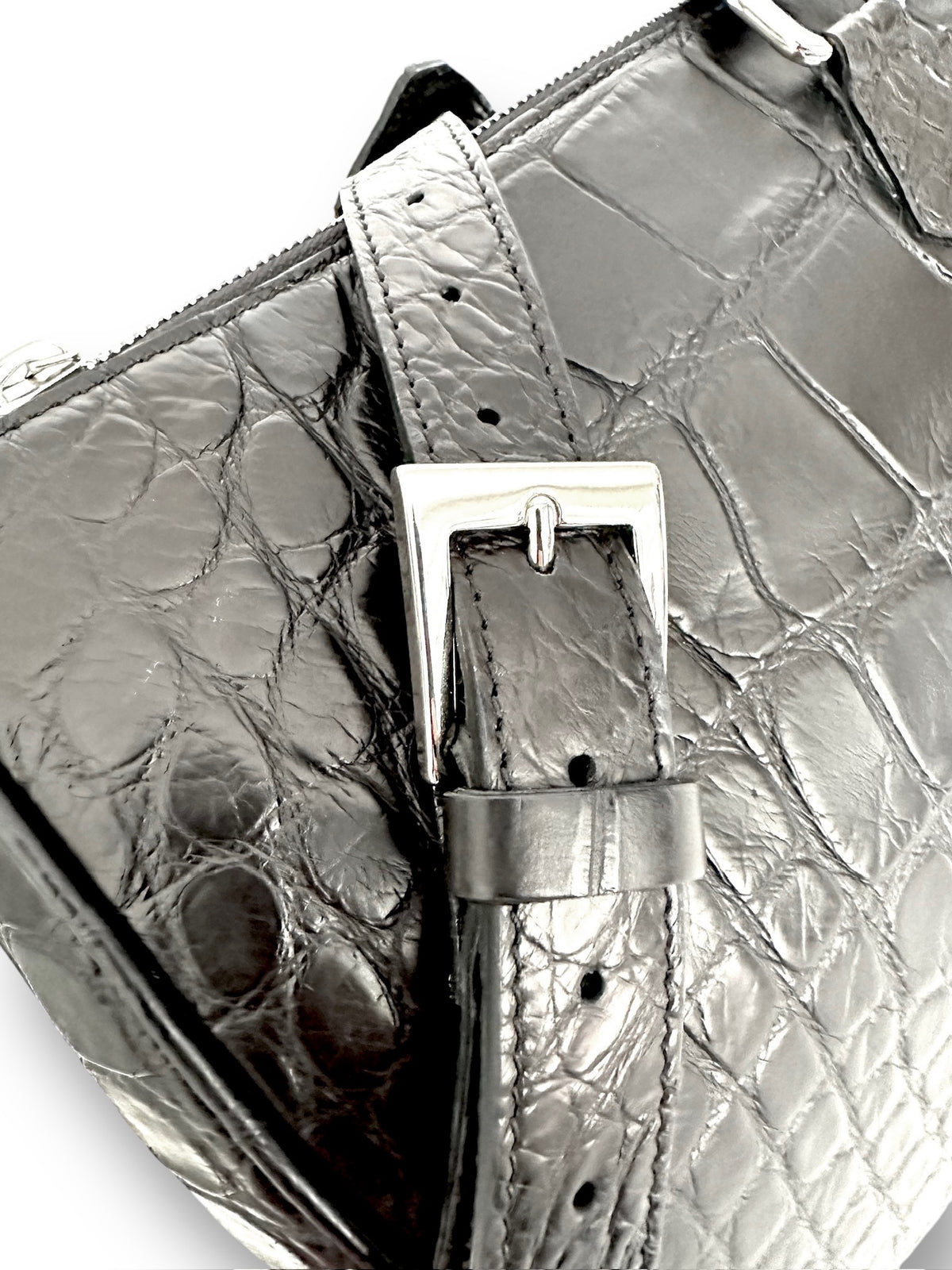 The Bobby Duffel Black Alligator image 2