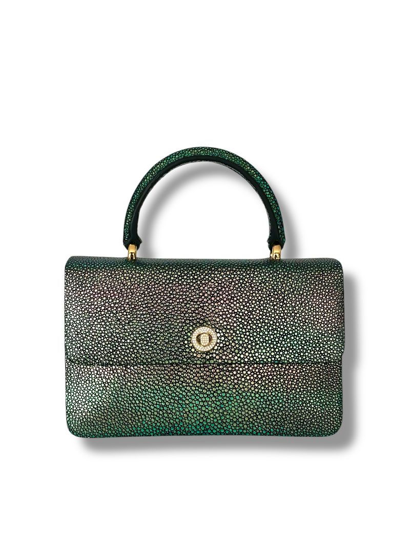 Aurora Jeweled Galuchat - Anka Top Handle image 0