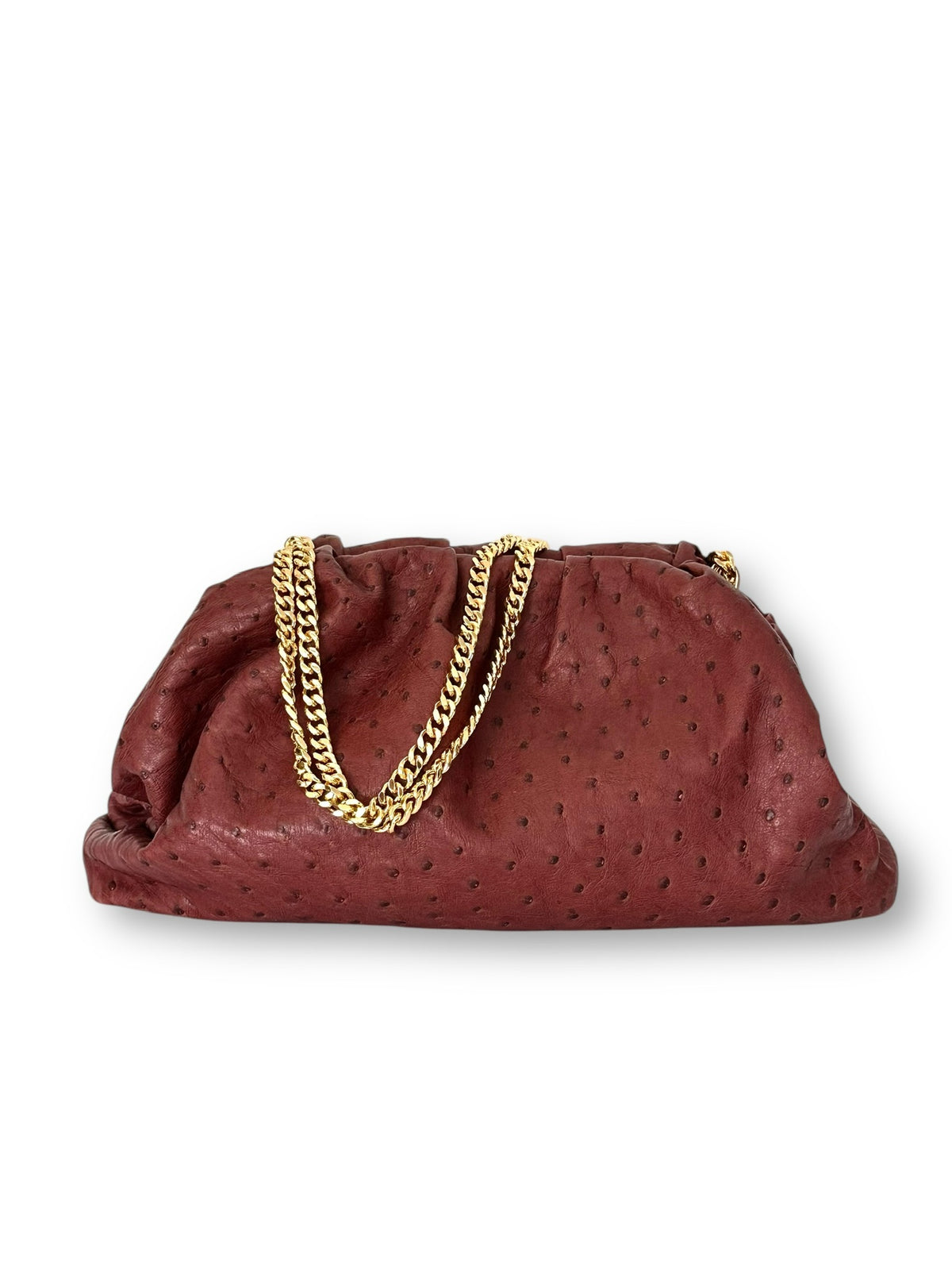 Soft Merlot Ostrich - Birdie Bag image 0