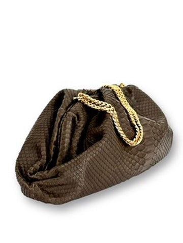 Chocolate Brown Python - Birdie Bag image 1